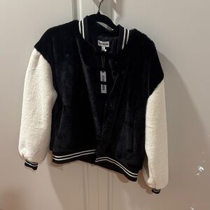 Steve Madden Black Faux Fur Jacket